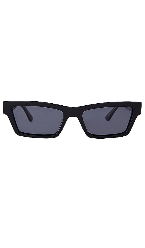 Dime Optics Laurel Sunglasses In Black & Polarized Grey