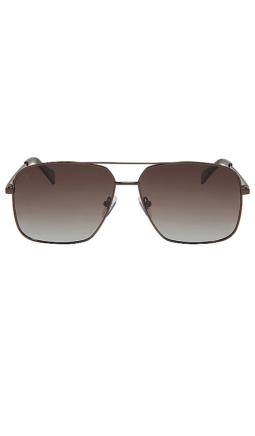 Shop Dime Optics Encino Sunglasses In Chocolate Brown & Brown Gradient