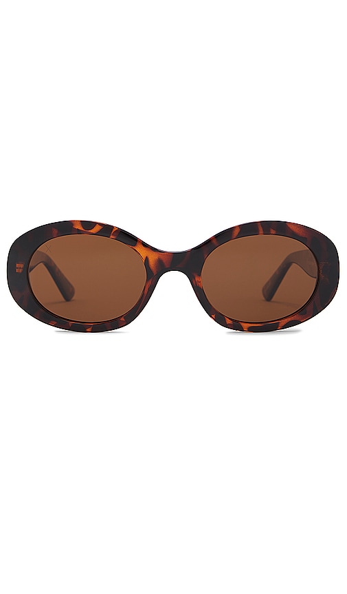 Dime Optics Duxbury Sunglasses In 棕色