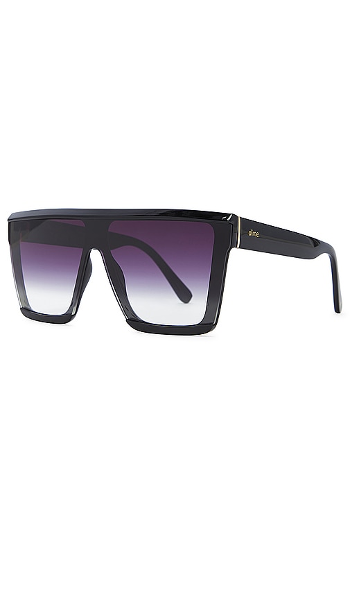 Shop Dime Optics Unlocked Sunglasses In Black & Polarized Grey