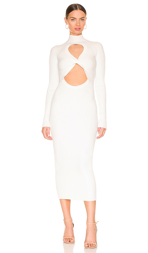 Dion Lee Figure 8 Reversible Dress in Ivory
