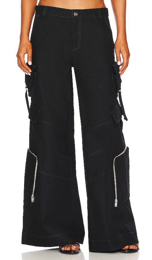Dion Lee Multi Pocket Cargo Pant in Black