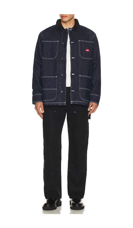 Dickies Denim Blanket Lined Chore Coat In Multi