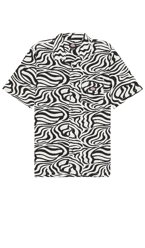 Dickies Short Sleeve Shirt in Black & White