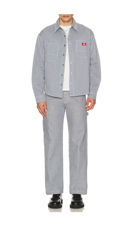  Dickies Hemd Im Arbeiterstil Hickory In Slate. Größe S. Also In Xl/1x, Xxl/2x. 