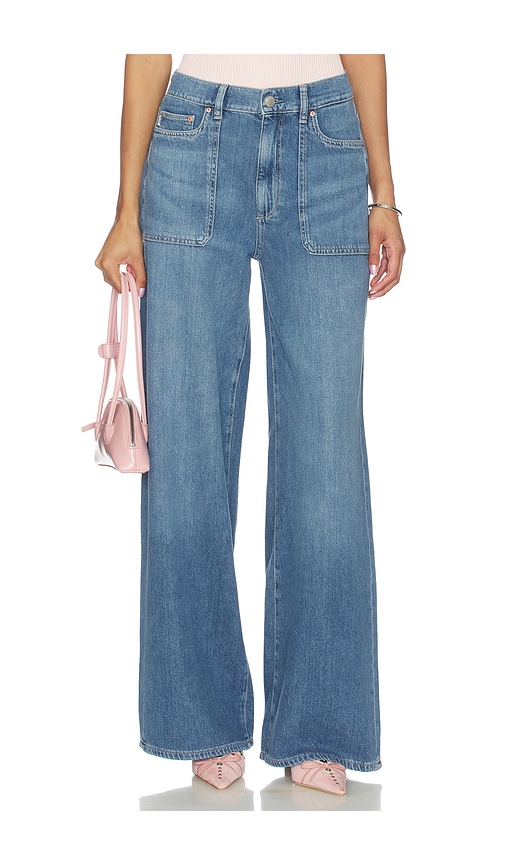 DL1961 DL Aura Hepburn Wide Leg High Rise Jeans | Thumbnail 3