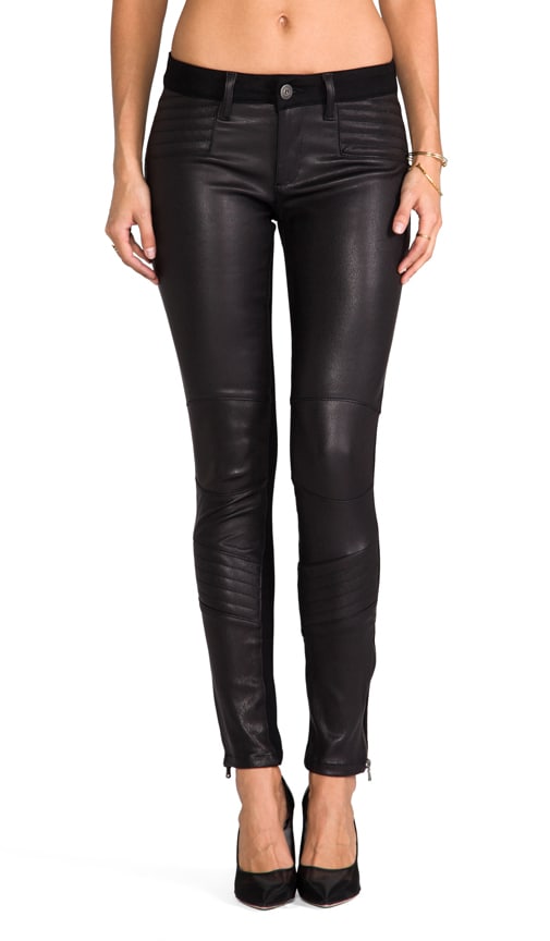 Emma Leather Moto Legging