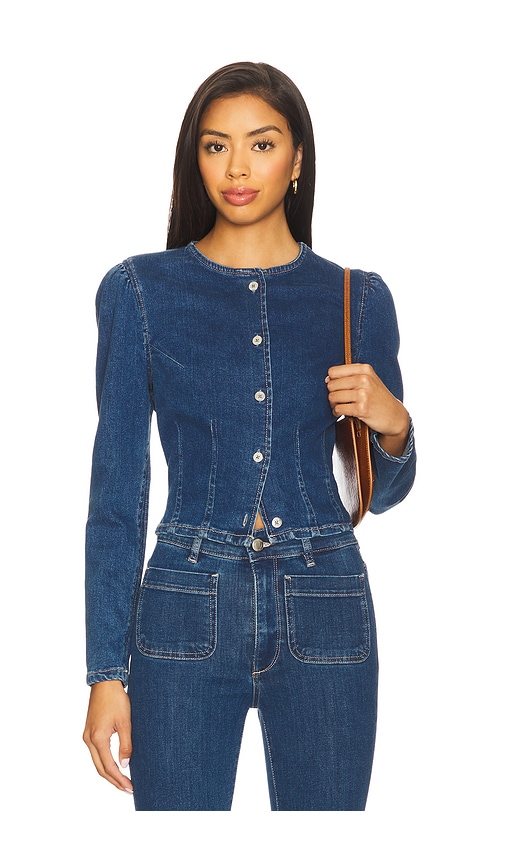 Sculpted Top in Blue. - size S (also in M, XS)