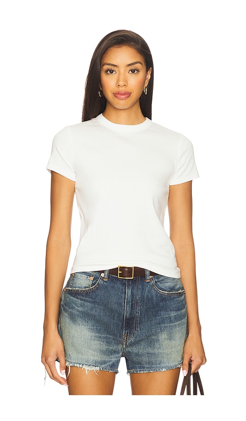 Shrunken Tee in White. - size XS (also in M, S)