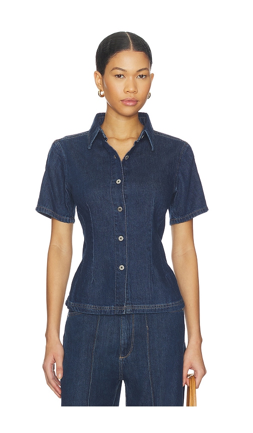 DL1961 Joice Aura Denim Shirt in Blue. - size M (also in XS)