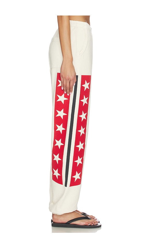Darlin Spangled Jogger Sweatpant In White