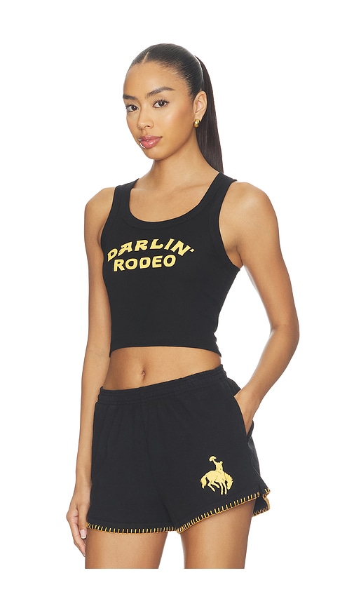  Darlin Rodeo Crop Tank In Black. Size Xs. Also In S, M, L. 