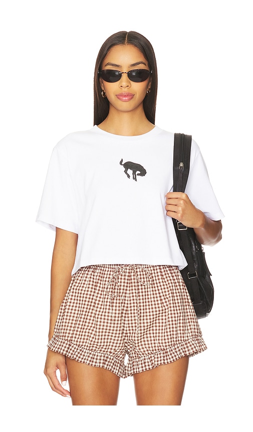 Buckin' Bronc Cropped Tee in . - size L (also in M, XL, XS) - Darlin - Modalova