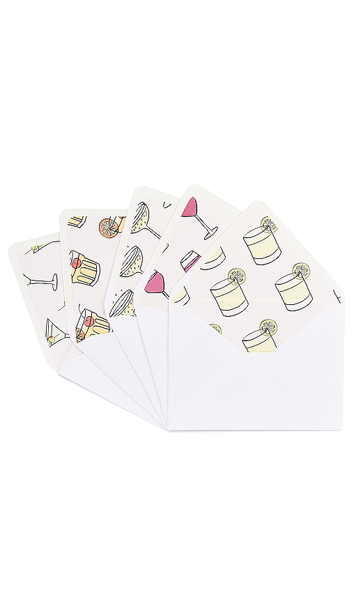 Shop Dear Annabelle Happy Hour Notecard Set In White