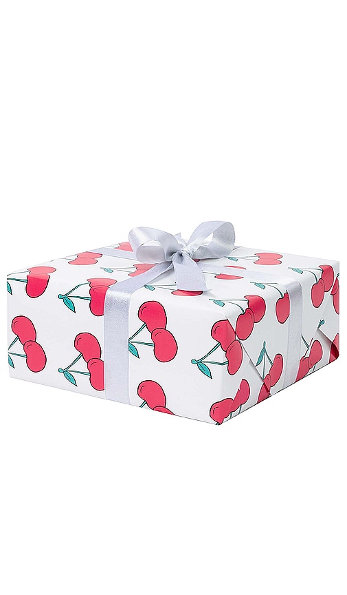 Shop Dear Annabelle Cherry On Top Wrapping Paper In Red