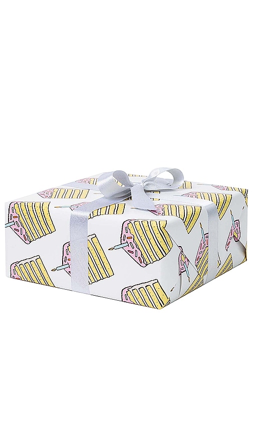 Dear Annabelle Piece Of Cake Wrapping Paper in Yellow