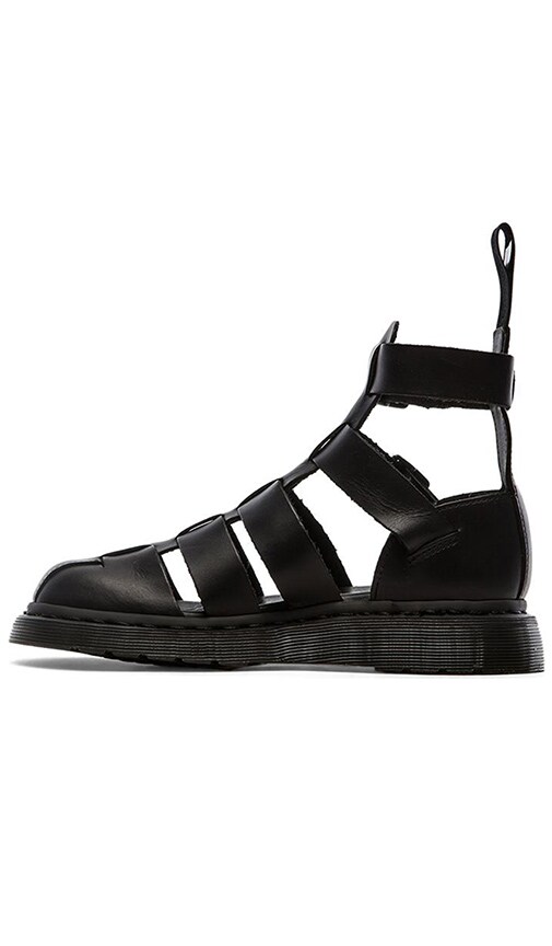 dr martens geraldo ankle strap sandals in black