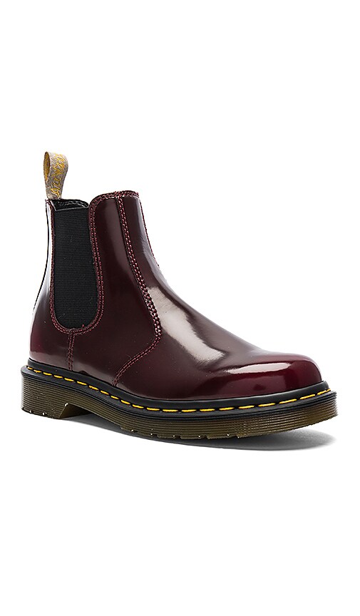 cherry red chelsea boots