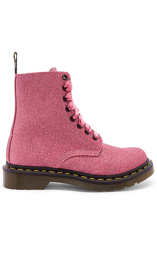 dr martens pink & lilac 1460 glitter boots junior