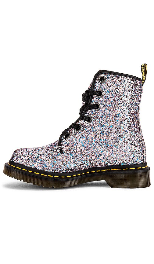 dr martens blue glitter