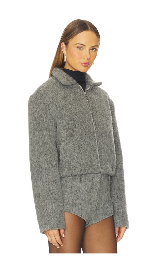 Diana Milkanova Studio Fuzzy Jacket In Gray