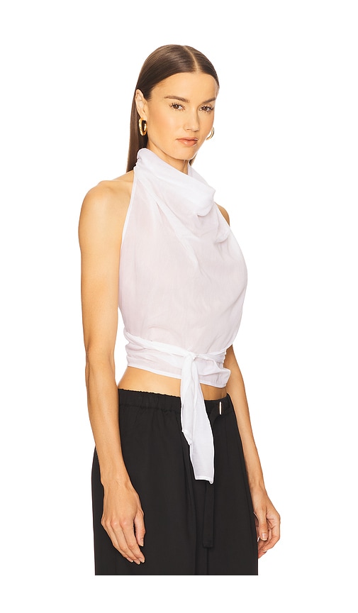 Diana Milkanova Studio Silk Thea Top In Gray