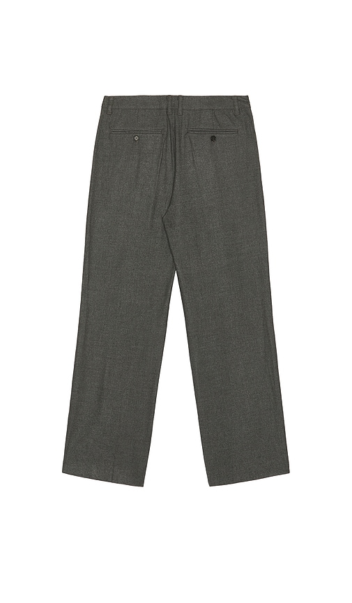 Dunst Pleated Wide Slacks In Gray