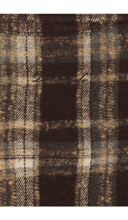  Dunst Flanell-shirt Quilted Check In Brown. Größe S. Also In M, L. 