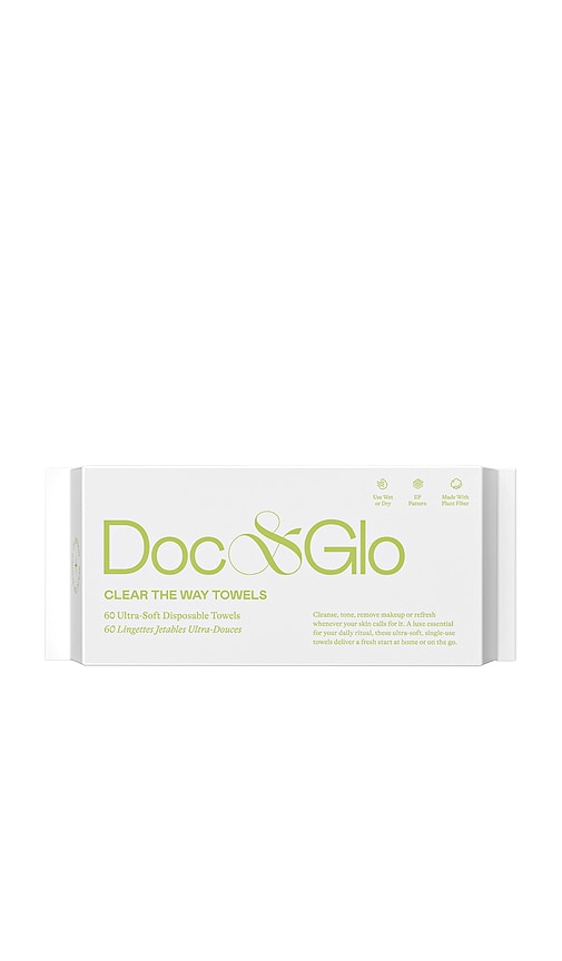 Doc & Glo Clear The Way Disposable Towel Wipes 60 Count