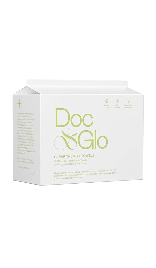 Doc & Glo Clear The Way Disposable Towel Wipes 100 Count