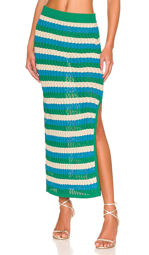 Dodo Bar Or June Skirt in Turquoise & Green Combo
