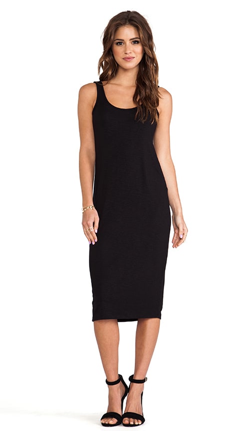 U Back Midi Dress