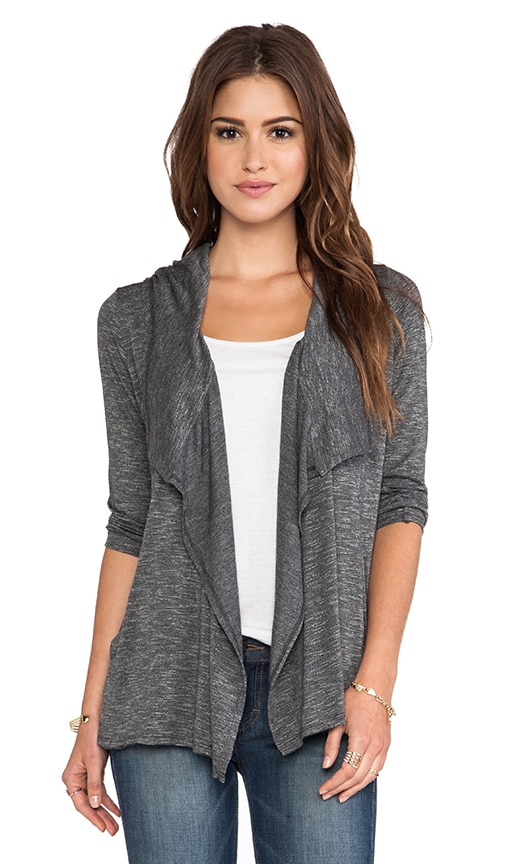 3/4 Sleeve Hoodie Cardigan