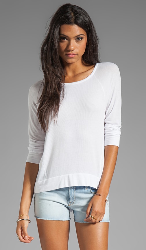 2x1 Rib Raglan Long Sleeve Tee