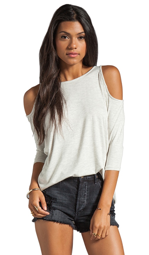 Classic Slub Open Shoulder Tee