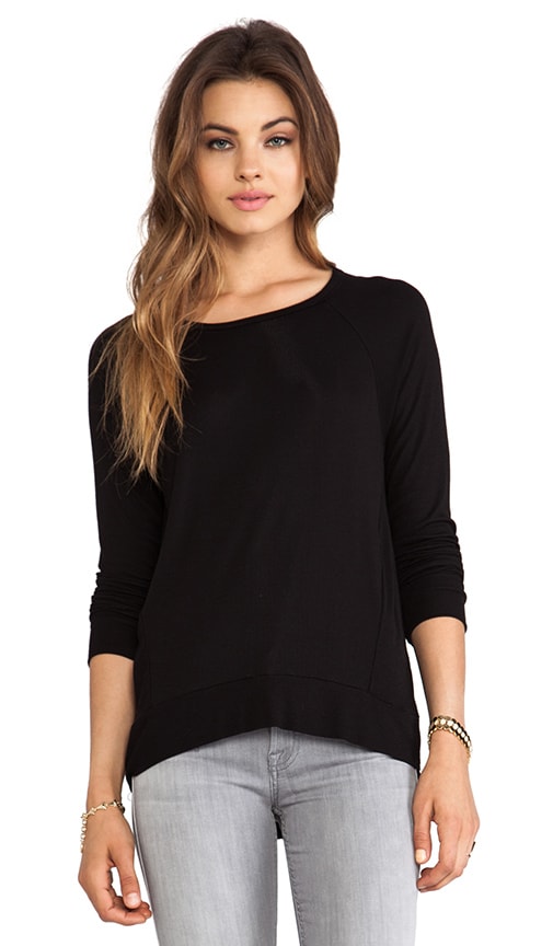 2x1 Rib Raglan Long Sleeve Tee