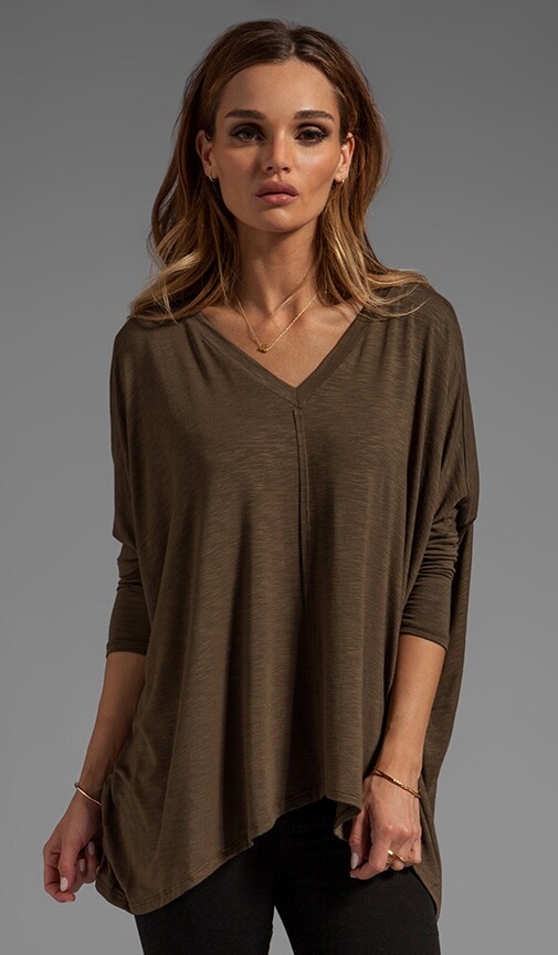 3/4 Sleeve Oversize Square Tee