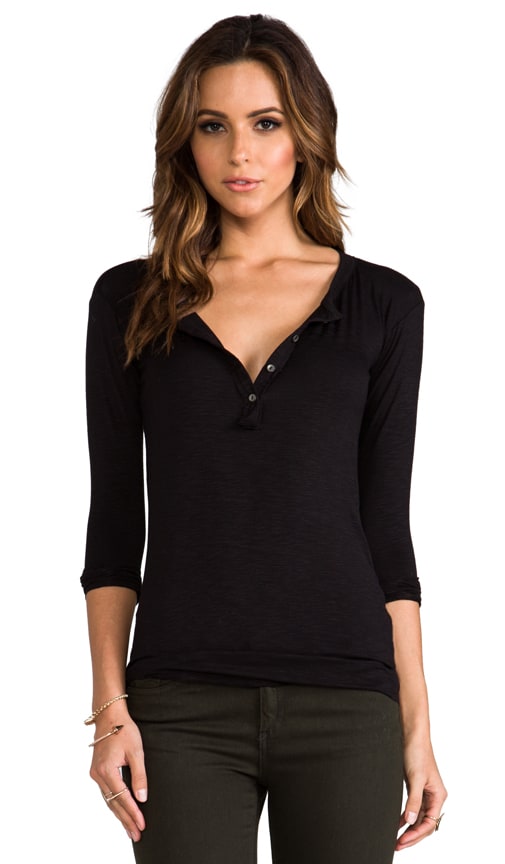Long Sleeve Slim Fit Henley