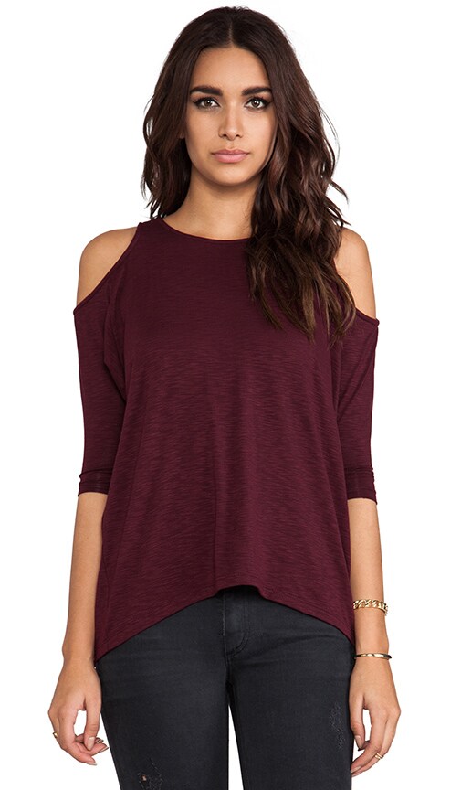 Classic Slub Open Shoulder Tee