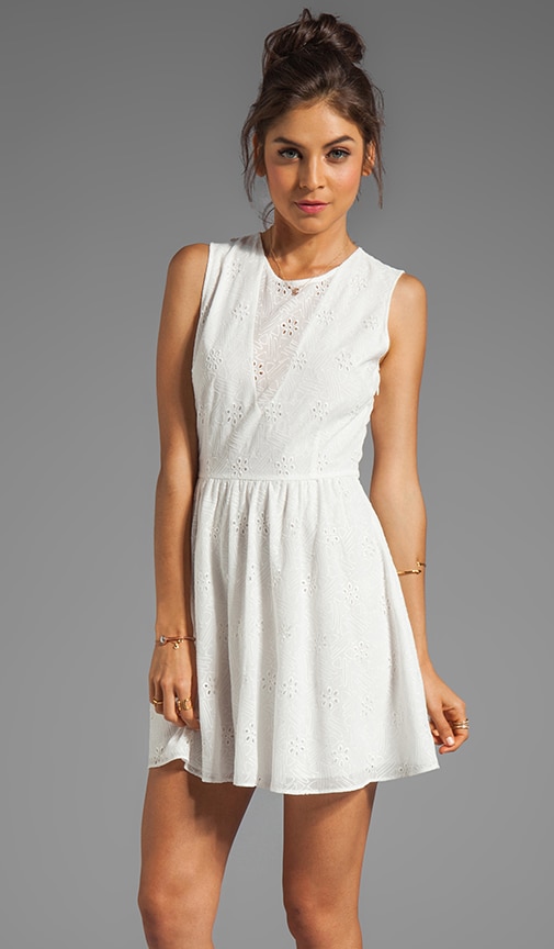 Delyth Eyelet Embroidery Tank Dress