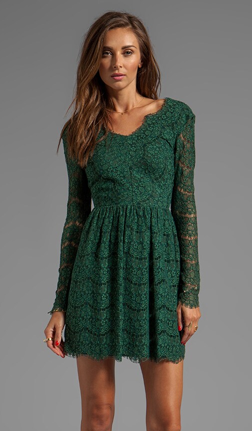 Selene Eyelash Lace Dress