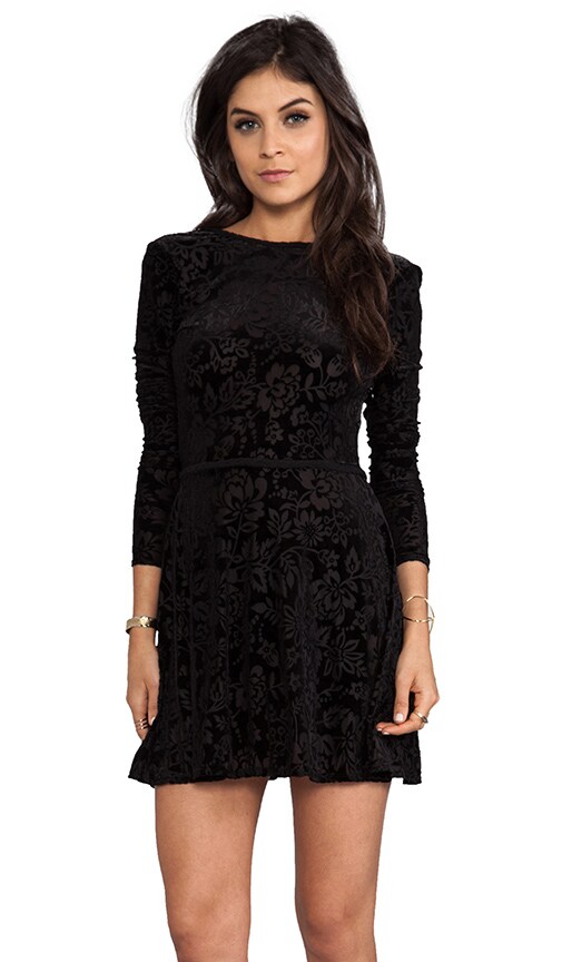 Azalia Stretch Velvet Dress