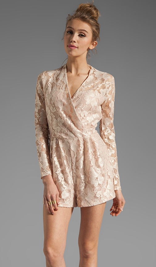Clarice Stretch Lace Romper
