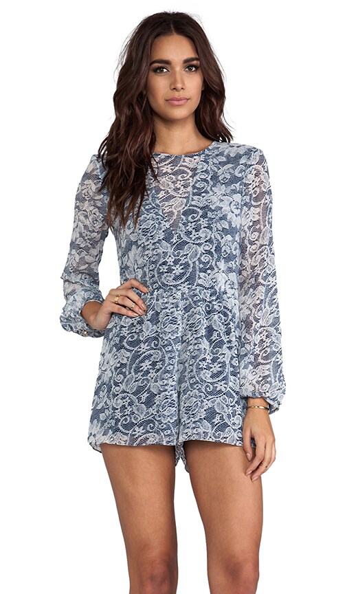 Karolina Lace Print Romper