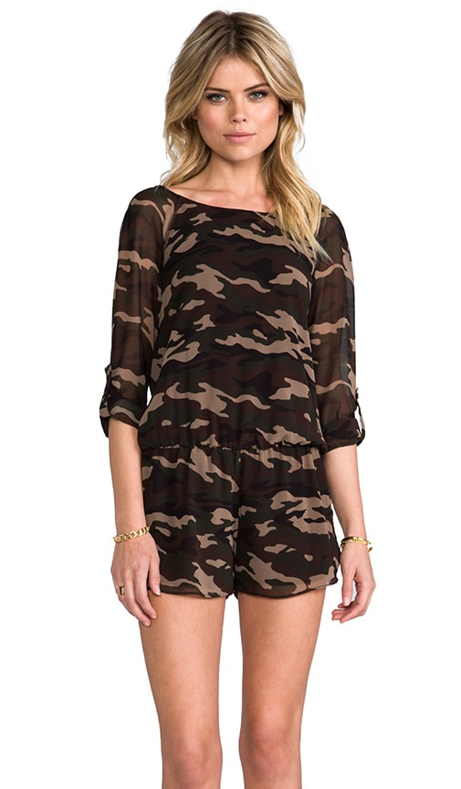 Kevion Camo Print Romper
