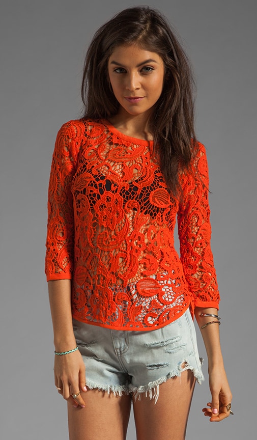 Abelle Scroll Lace Blouse