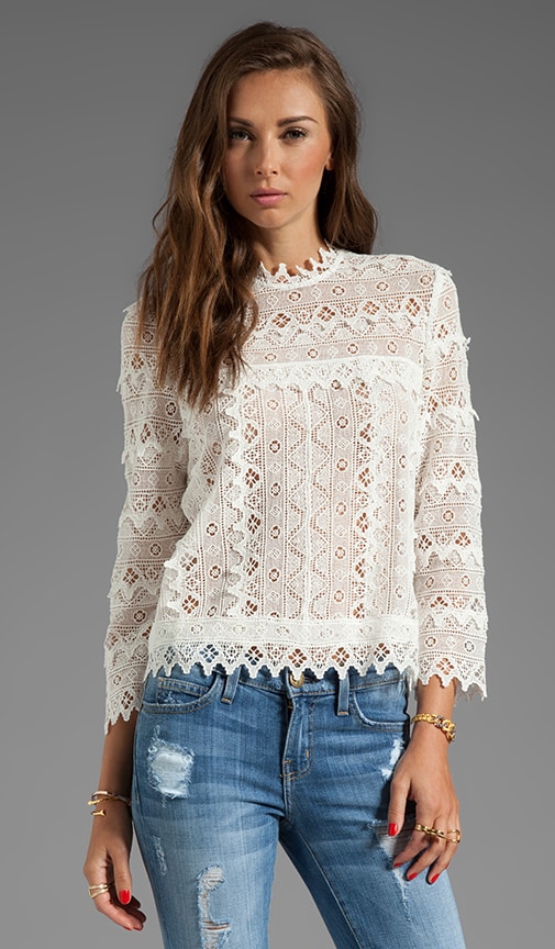 Hagia Edgy Lace Top