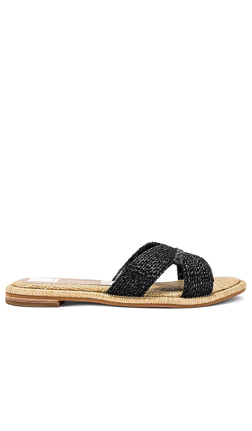 Dolce Vita Black Flat Sandals | REVOLVE