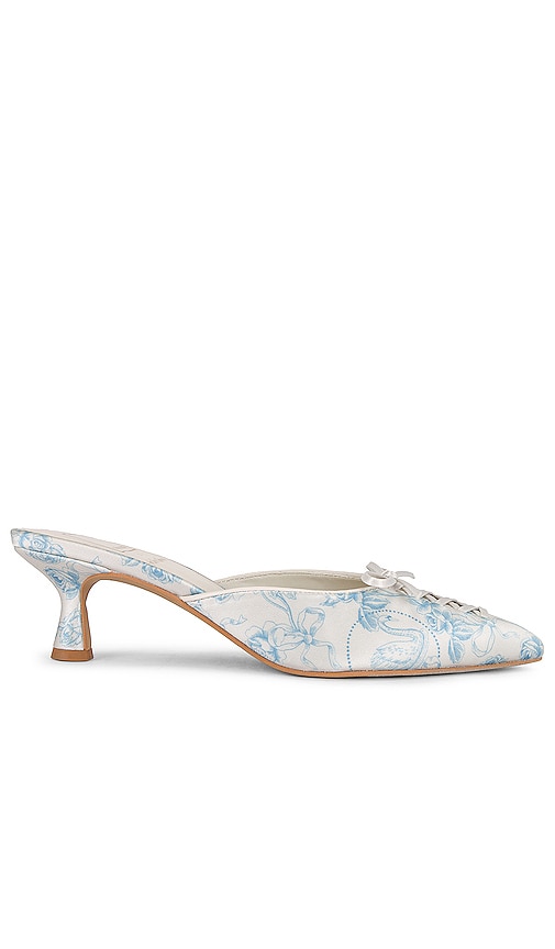 Dolce Vita X For Love & Lemons Camille Mule In Baby Blue & Ivory