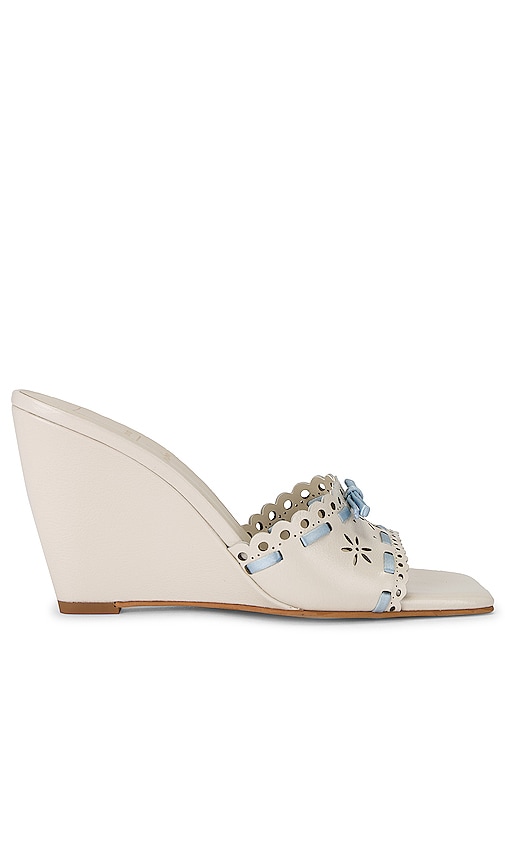 Dolce Vita X For Love & Lemons Madale Wedge In Ivory Patent